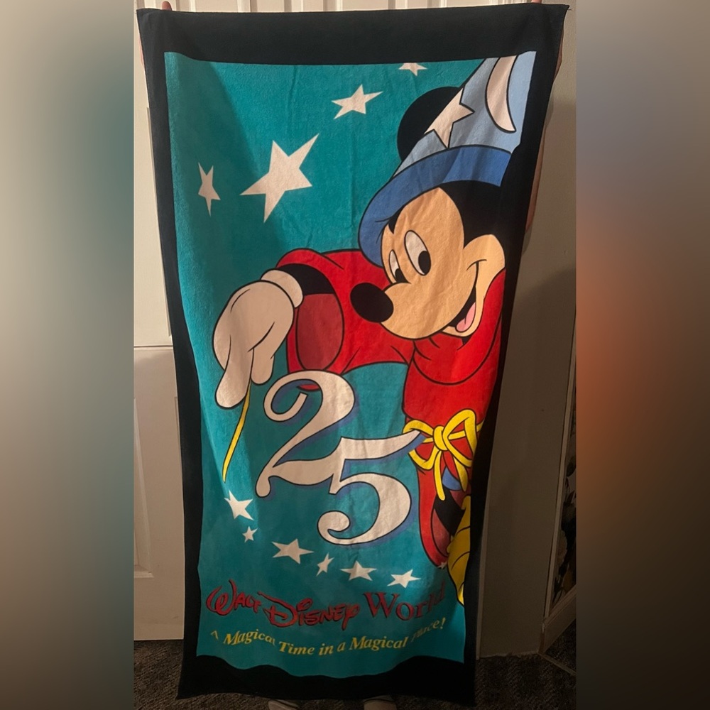 Exclusive Fantasia Mickey 25th Anniversary Towel